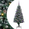 vidaXL С изкуствено коледно дърво с 150 LED светодиода Зелен 150 cm