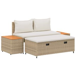 vidaXL Комплект дивани за открито 4-Брой места 4 pcs 55 x 30 x 39 см