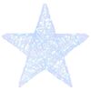 vidaXL 3D звезда Студено бяло 55 x 53.5 x 10 см Акрил
