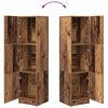 vidaXL Висок шкаф Старо дърво 31.5 x 32 x 122.5 см