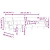 vidaXL Г-образно разтегателно канапе синьо 271x140x70 см кадифе