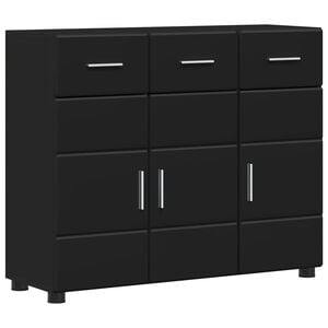 vidaXL Служебен шкаф FLORIN 88,5 x 30,5 x 73 см Черно
