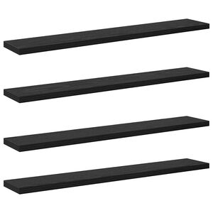 vidaXL Етажерка Борд 3 нива 4 бр. 60 x 10 x 1,5 cm Инженерна дървесина