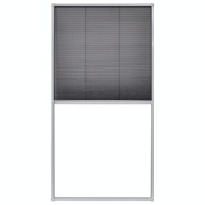 vidaXL Плисирана мрежа за прозорци срещу насекоми, 80x160 см