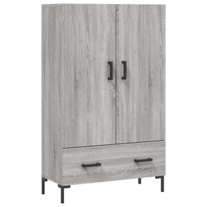 vidaXL Висок шкаф, сив сонома, 69,5x31x115 см, инженерно дърво