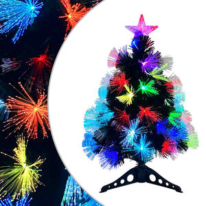 vidaXL С изкуствено коледно дърво с 50 LED светодиода Зелен 64 cm ПВЦ