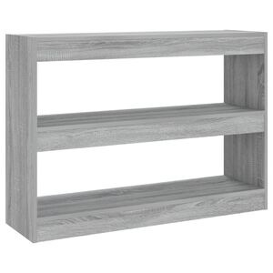 vidaXL Библиотека/разделител за стая, сив сонома, 100x30x72 см