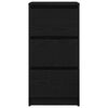 vidaXL Сайдборд, Черен дъб, 37,5x35x76 см, инженерно дърво