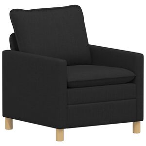 vidaXL Диван Черно 76 x 81 x 87,5 см Текстил