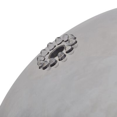 vidaXL Градинска сфера за фонтан с LED, неръждаема стомана, 20 см