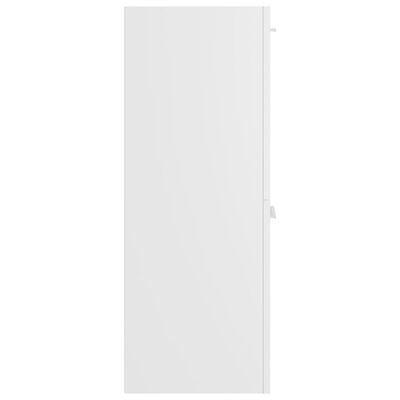 vidaXL Шкаф за баня, бял, 30x30x80 см, ПДЧ