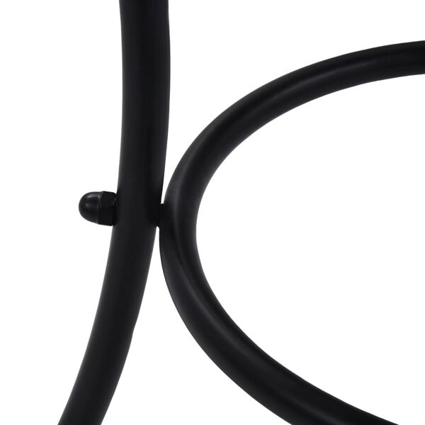 vidaXL Мозаечна бистро маса, синьо и бяло, 60 см, керамика