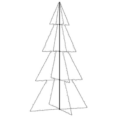 vidaXL Коледна елха конус, 360 LED, за закрито и открито, 143x250 см