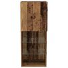 vidaXL Комплект ТВ шкаф Старо дърво 40,5 x 30 x 102 см Инженерно дърво