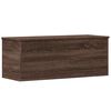 vidaXL Кутия за съхранение, кафяв дъб, 90x35x35 см, инженерно дърво