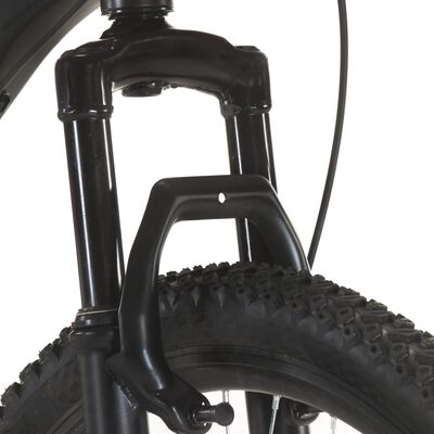 vidaXL Планински велосипед, 21 скорости, 27,5 цола, 42 см, черен