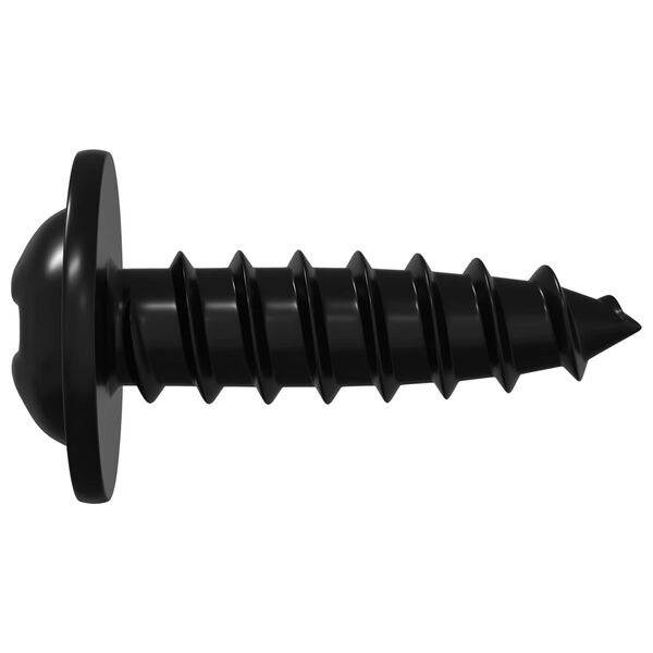 vidaXL Самонарезен гвоздей 2 pcs Черно 3,5 x 12 мм Желязо