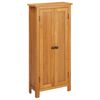 vidaXL Шкаф за съхранение, 50x22x110 см, дъбов масив