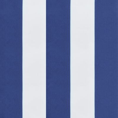 vidaXL Палетна възглавница синьо-бяло райе 60x61,5x10 см Оксфорд плат