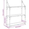 vidaXL Стенен рафт с рафт Черния дъб 60 x 21 x 78,5 cm Инженерно дърво