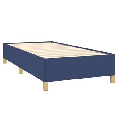 vidaXL Рамка за легло синя 100x200 см плат