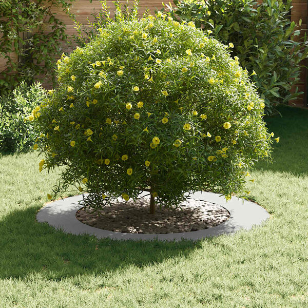 vidaXL подходяща за плоски дървени халки 5 pcs Бяло &Oslash;60 / 90 см Стомана