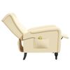 vidaXL Масажен наклоняем стол, кремав, кадифе