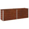 vidaXL Вдигната леха за градина Ръждясало 160 x 40 x 55 см картон