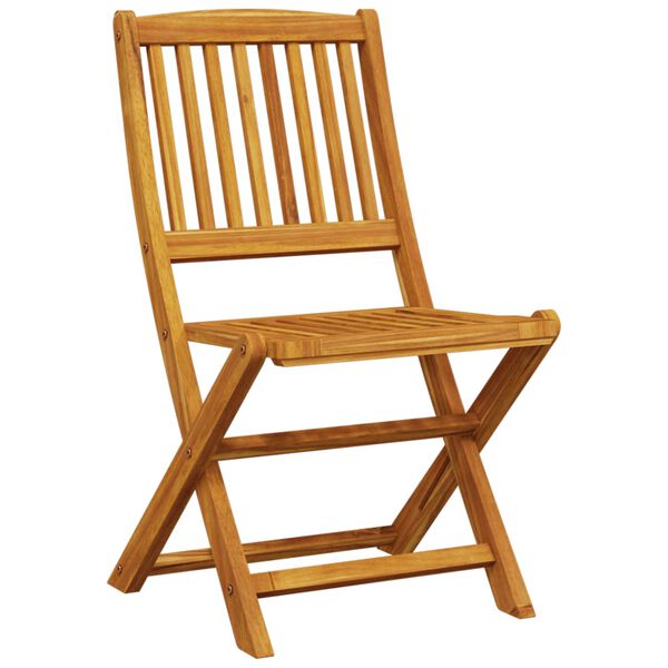 vidaXL Градински трапезен комплект, 9 части, 180x90x75см, акация масив