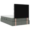 vidaXL Легло с място за съхранение Тъмен сив 120 x 200 cm Изкуствена