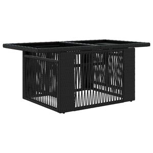 vidaXL Масичка за градината с повдигаща функция Черно 100 x 55 x 37 cm