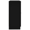 vidaXL Сайдборд, черен, 30x30x70 см, инженерно дърво