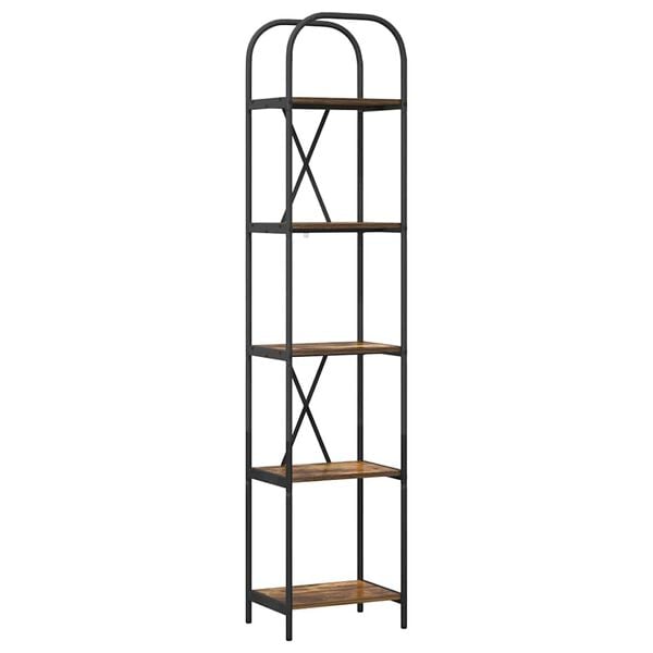 vidaXL Рафт за книги Димян дъб 40 x 30 x 183 см Инженерно дърво