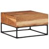 vidaXL Маса за кафе, 68x68x41 см, акациево дърво масив