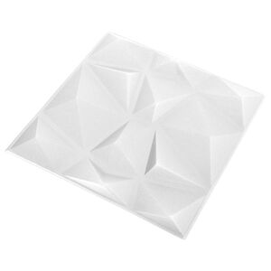 vidaXL Стенни панели 24 pcs Диамант Бял 50 x 50 cm XPS Пяна