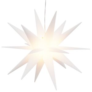 vidaXL Коледна лампа с LED, сгъваема, бяла, 43 см