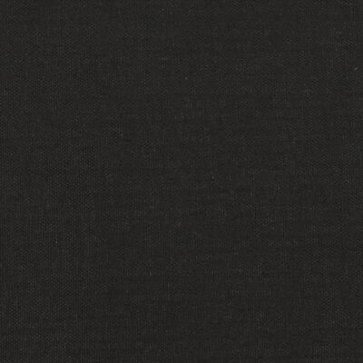 vidaXL Табуретка, черна, 60x60x36 см, текстил и изкуствена кожа