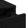 vidaXL Тоалетка с чекмедже Черно 50 x 41 x 140 см Инженерно дърво
