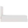 vidaXL Османска легло с матрак, бяло, 80x200 см, изкуствена кожа