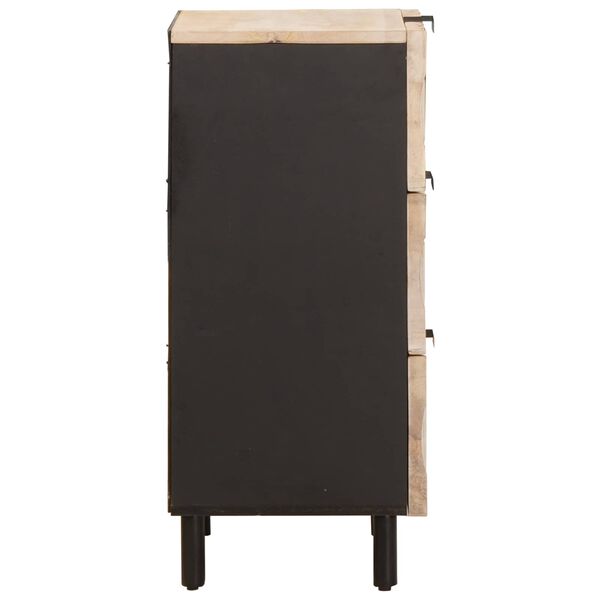 vidaXL Служебен шкаф Финал на бяло измиване 40 x 33,5 x 75 см