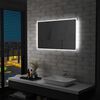 vidaXL LED стенно огледало за баня 100x60 см