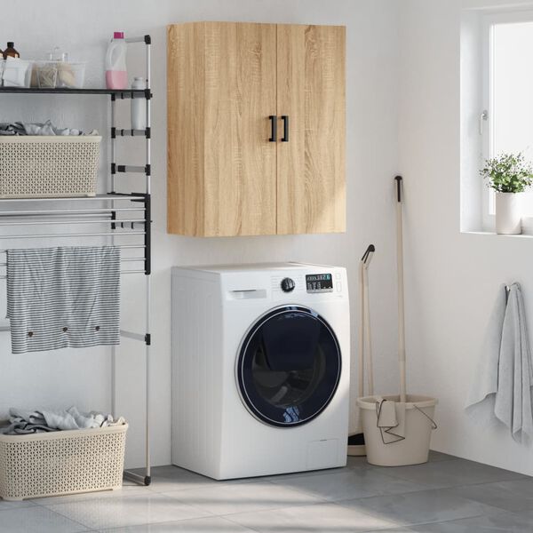 vidaXL Стенен шкаф дъб сонома 69,5x34x90 см