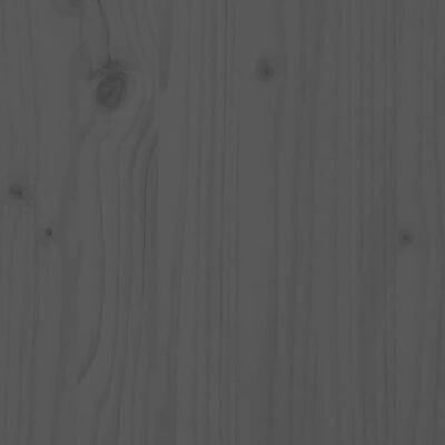vidaXL Градински сандък, сив, 40x40x39 см, масивна борова дървесина