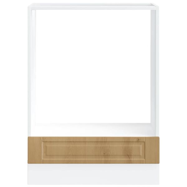 vidaXL Шкаф за фурна, Porto, дъб артизан, инженерно дърво