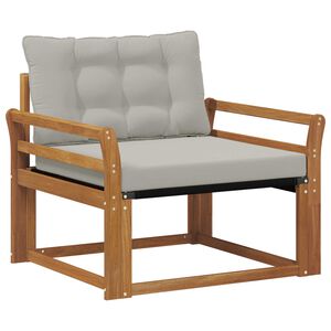 vidaXL Комплект дивани за открито Солидно акациево дърво и текстилена