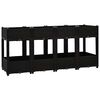 vidaXL Повдигната леха, 160x40x71 см, полипропилен