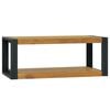 vidaXL Стенен шкаф за баня, 90x45x35 см, тиково дърво масив