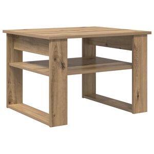 vidaXL Масичка за кафе Дъб 64 x 54 x 44 см Инженерна дървесина