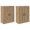 vidaXL Стенно монтирани шкафове 2 pcs Дъб 69,5 x 34 x 90 см