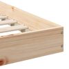 vidaXL Рамка за легло Кафяво 100 x 200 cm Солидно борово дърво
